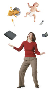 ADHD Woman juggling