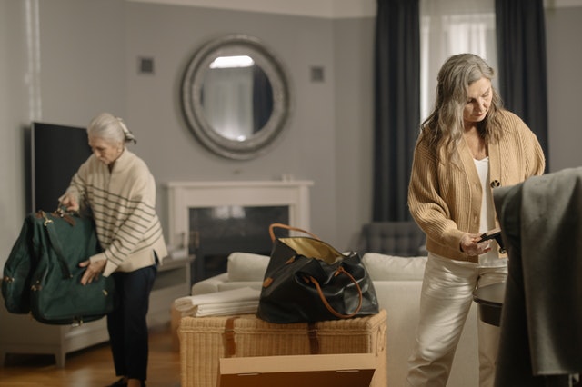Downsizing and getting rid of clutter can make the move easier.