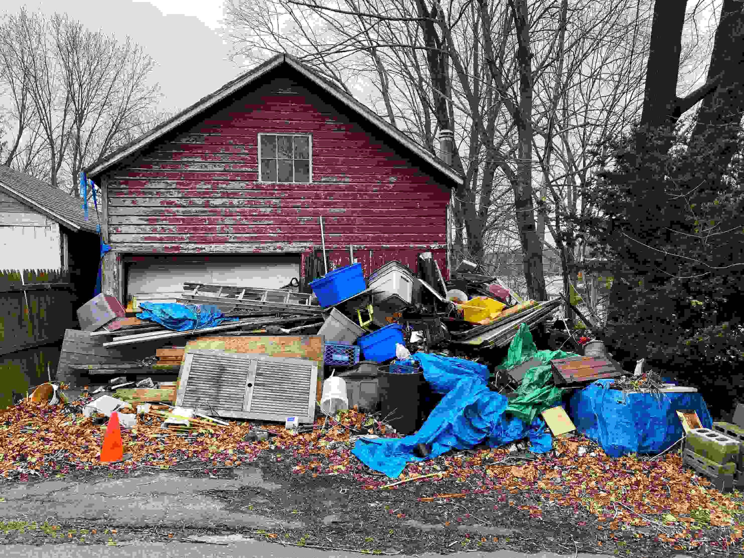 decluttering when there is a hoarding issue involved can take time