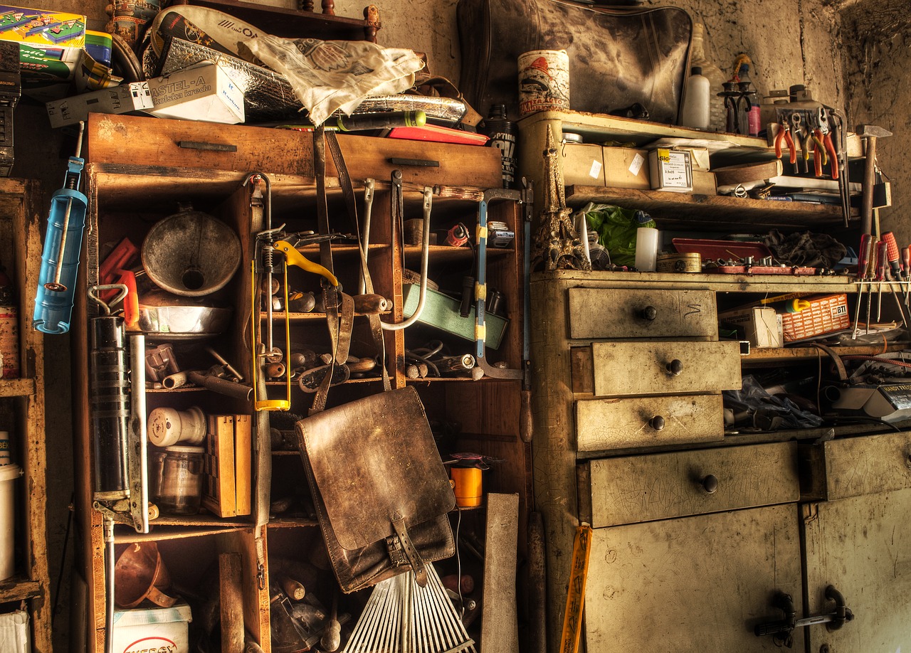 OLd stuff can pile up in a home, but there comes a time that decluttering must begin