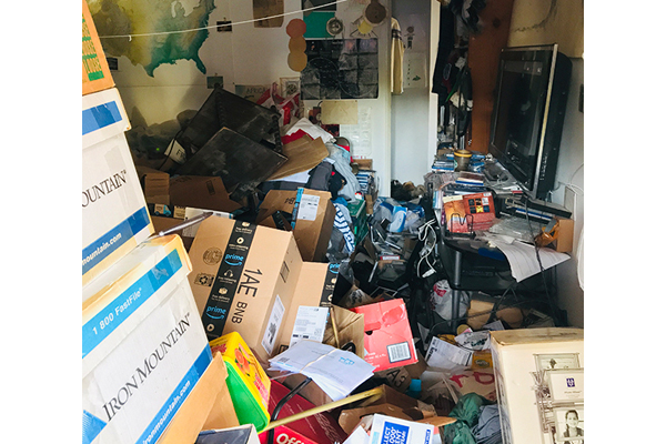 Gearing up to clear a hoarding situation in West LA 