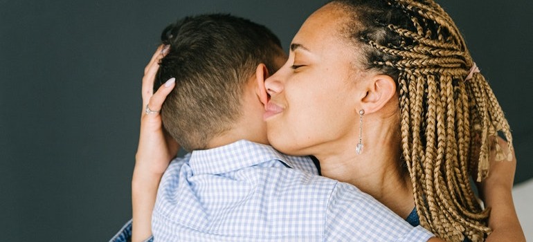 peace of mind is like a mother hugging a child after she has let professionals handle an estate cleanout