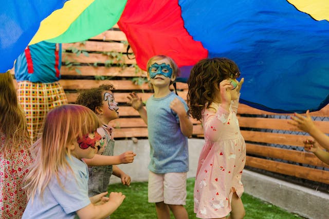 make the move a game so that children can participate